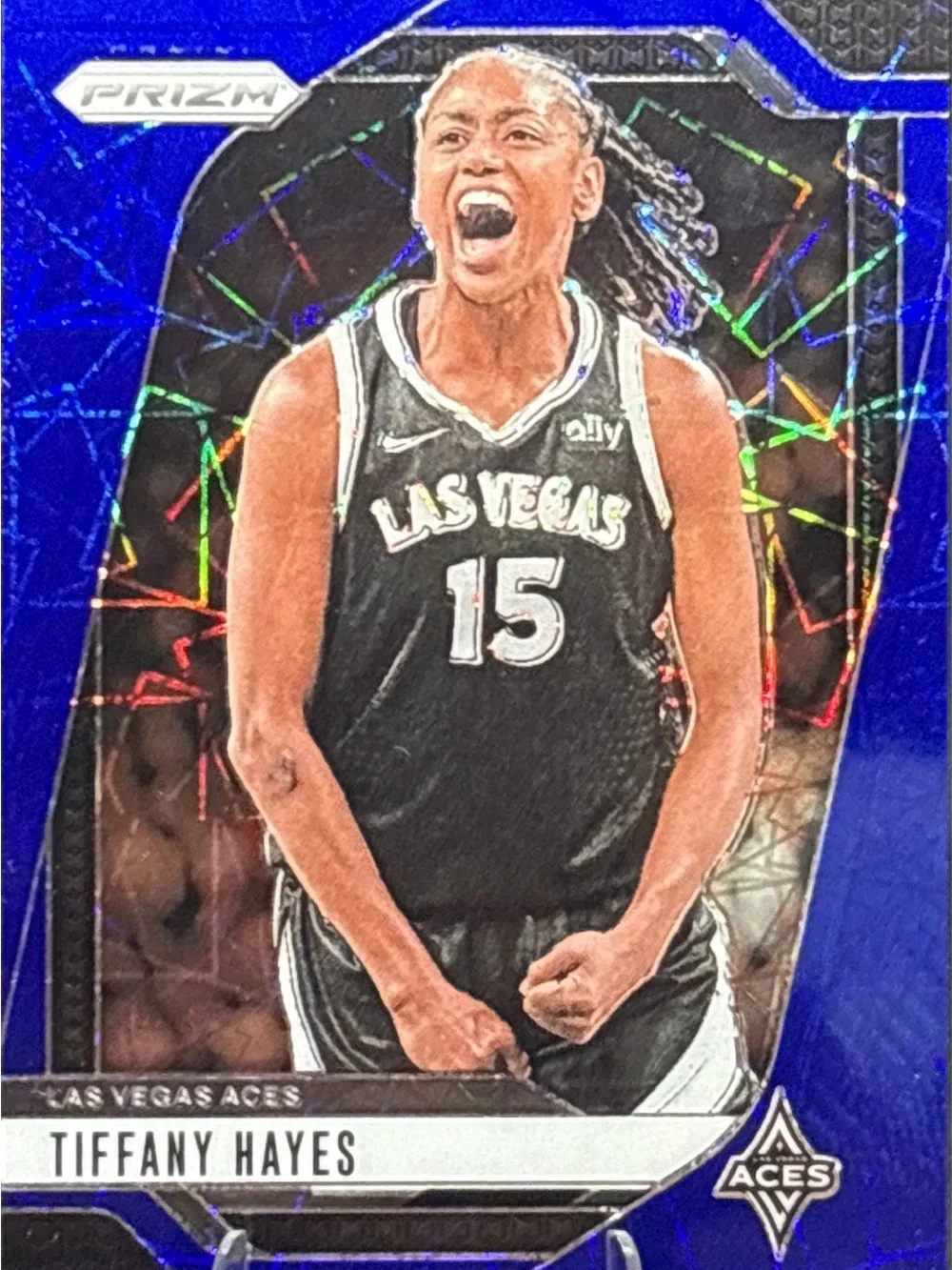 Panini Tiffany Hayes Blue Cracked Ice Prizm WNBA Trading Card
